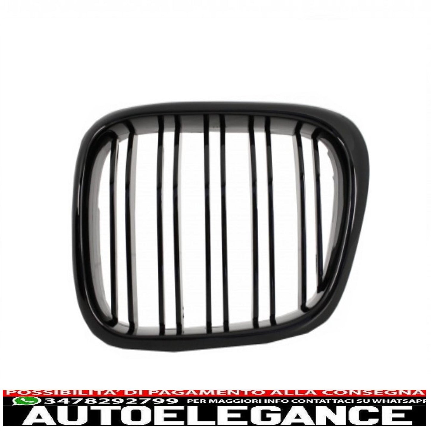 body kit suitable for bmw 5 series e39 (1997-2003) m5 design with central grille piano black 