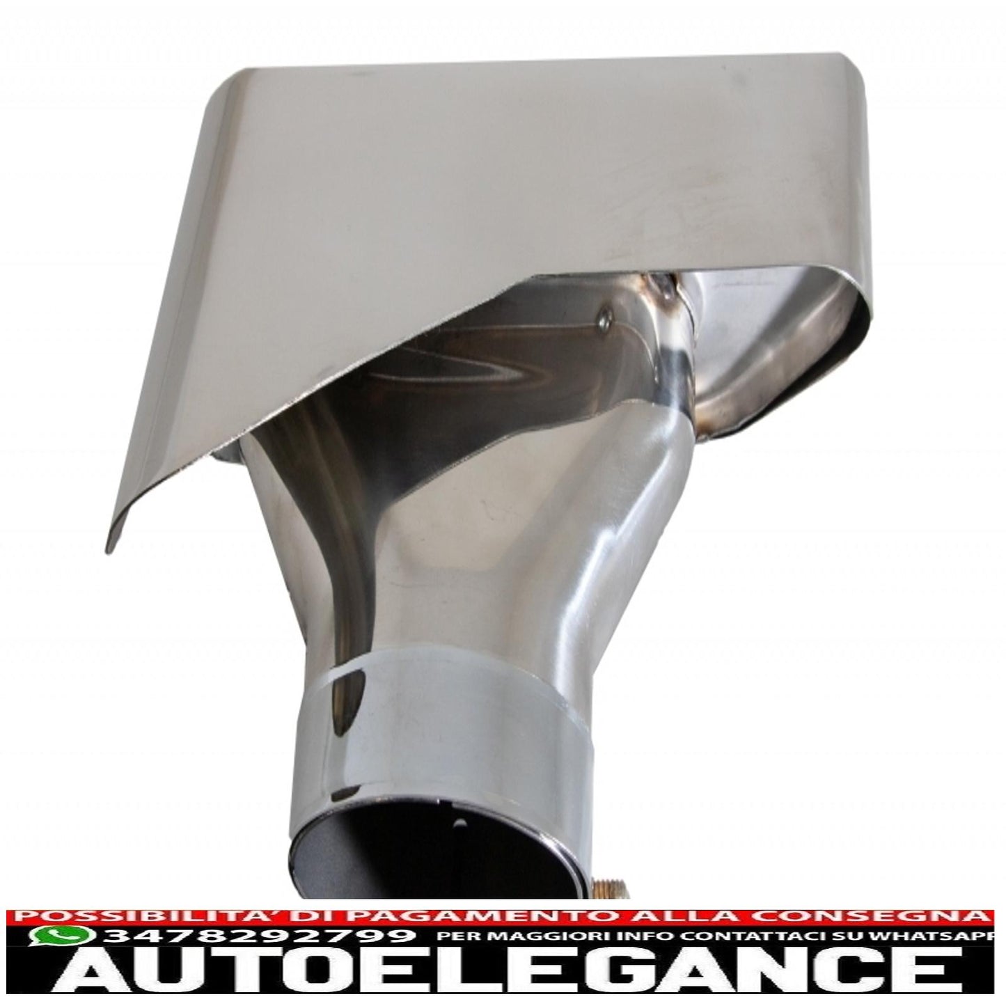 diffusore d'aria a doppia uscita adatto per bmw serie 5 f10 f11 (2011-2017) con terminali di scarico m-performance design nero pianoforte