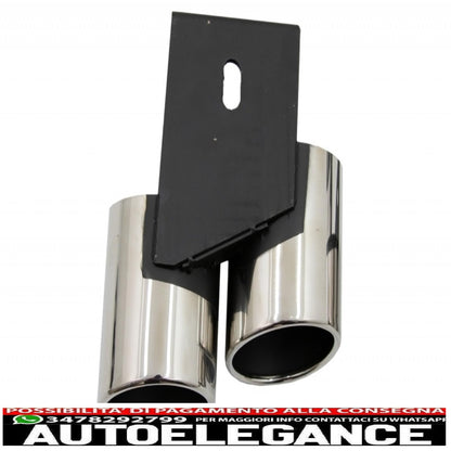 Diffusore d'aria con mantovana per paraurti posteriore adatto per audi a4 b8 pre restyling (2008-2011) con terminali di scarico e terminali di scarico limousine/avant s4 design