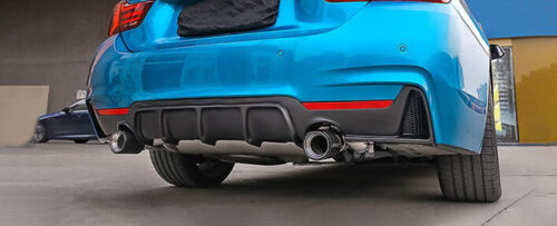 REAR DIFFUSER SUITABLE FOR M BUMPER BMW 4 SERIES F32 F33 F36 BLACK 0302