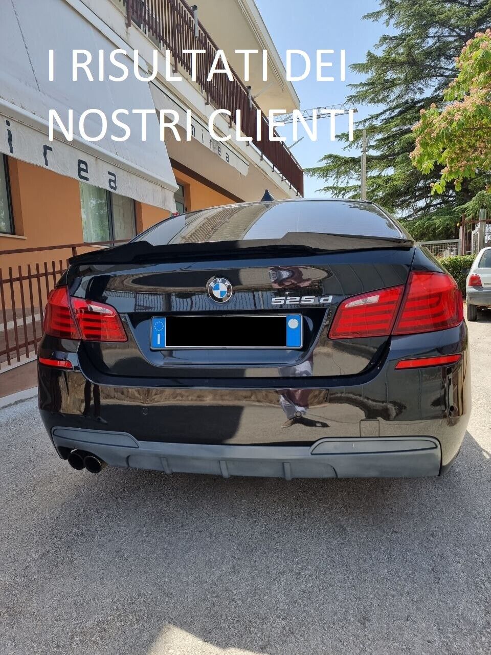 SPOILER ADATTO PER BMW SERIE 5 F10 LOOK M5 DESIGN NERO LUCIDO