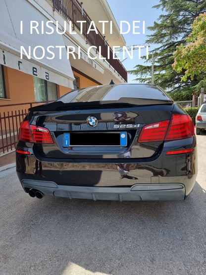 SPOILER ADATTO PER BMW SERIE 5 F10 LOOK M5 DESIGN NERO LUCIDO
