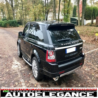 spoiler sul tetto con kit portellone posteriore cromato adatto per range rover sport l320 (2005-2009) design autobiografia