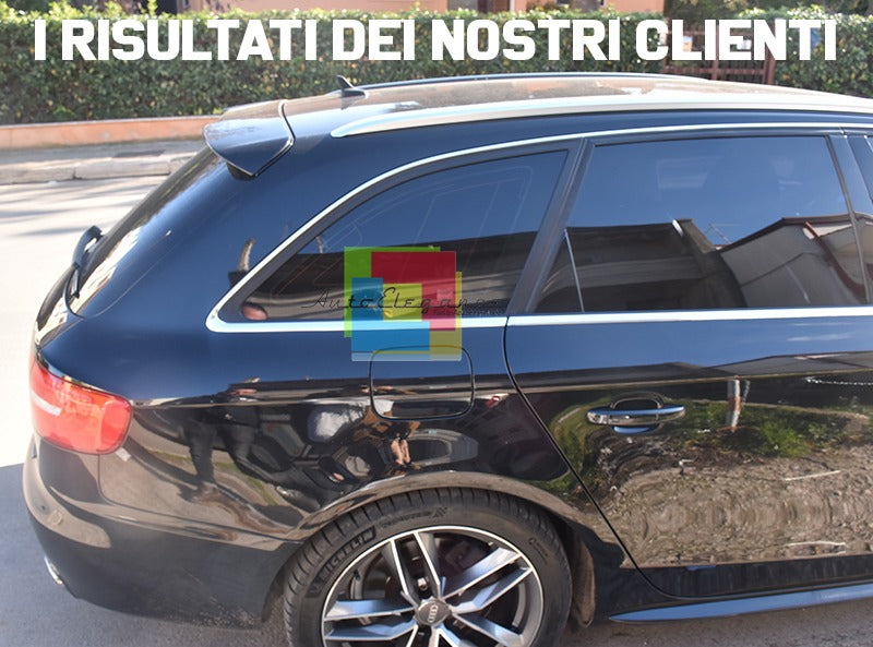 SPOILER TETTO ADATTO PER AUDI A4 B8 RS4 2007-2016 LOOK NERO LUCIDO