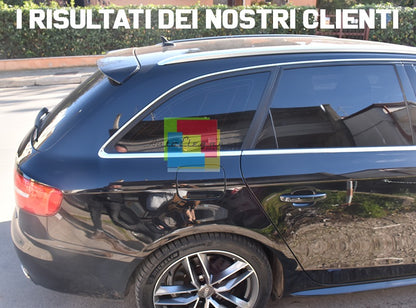 SPOILER TETTO ADATTO PER AUDI A4 B8 RS4 2007-2016 LOOK NERO LUCIDO