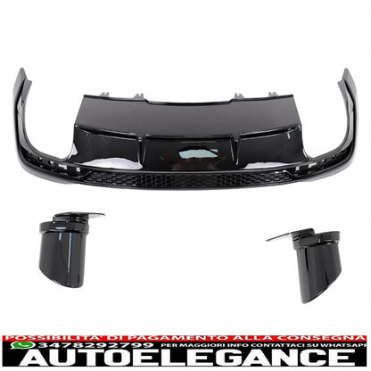 Diffusore mantovana paraurti posteriore adatto per audi a4 b9 8w facelift (2020-) solo s-line rs design