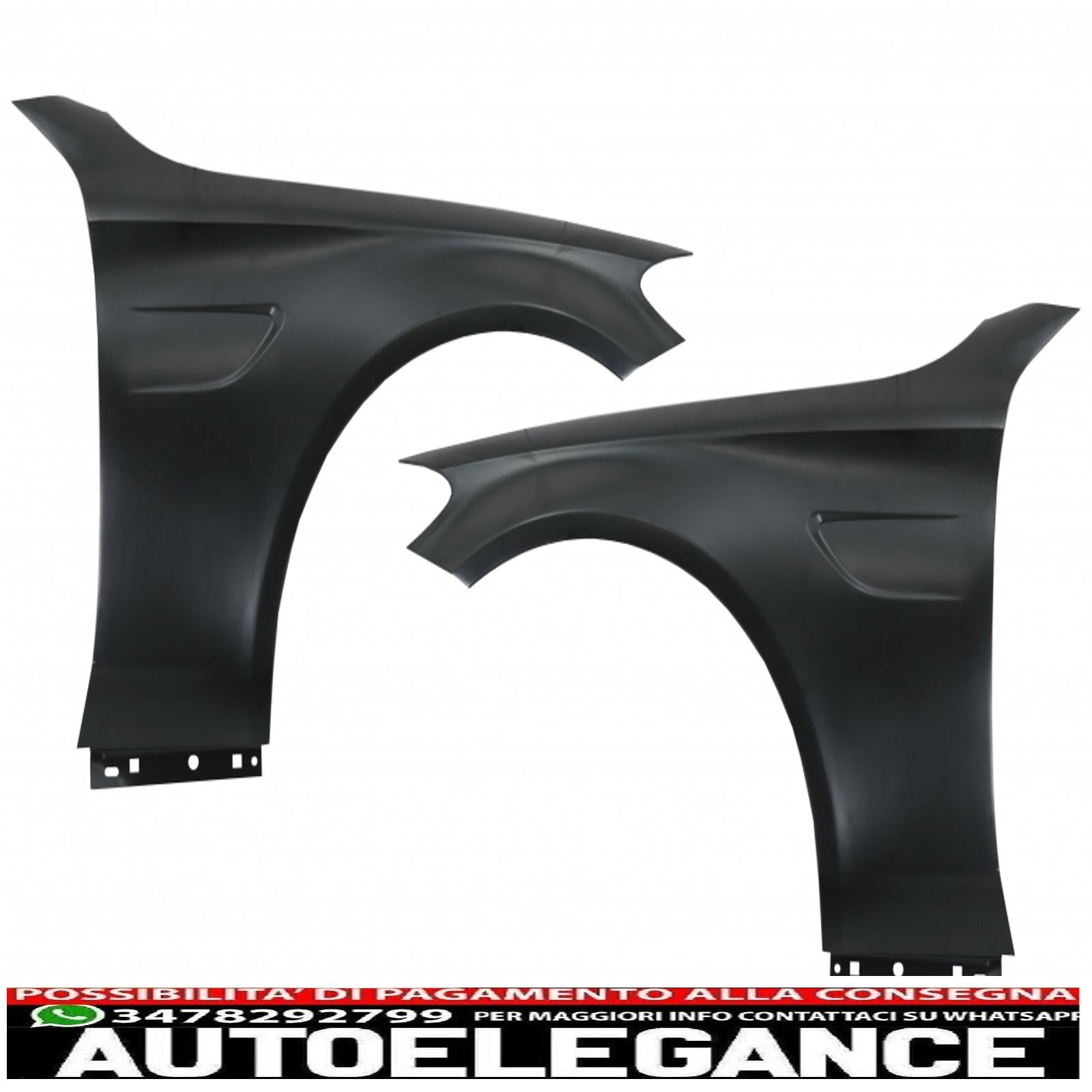 Cofano cofano anteriore con parafanghi anteriori adatto a mercedes classe c w205 s205 c205 a205 (2014-2020) design c63 AUTOELEGANCERICAMBI