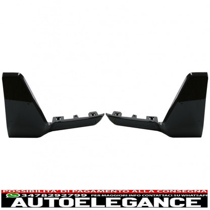 Aerodynamic body kit front bumper lip and air diffuser fit for bmw x5 g05 (2018-2022) m design piano black