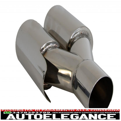 Labbro spoiler paraurti anteriore con diffusore paraurti posteriore doppia doppia uscita e terminali di scarico adatti per BMW Serie 4 F32 F33 F36 Coupe Cabrio Grand Coupe (2013-03.2019) design m-performance