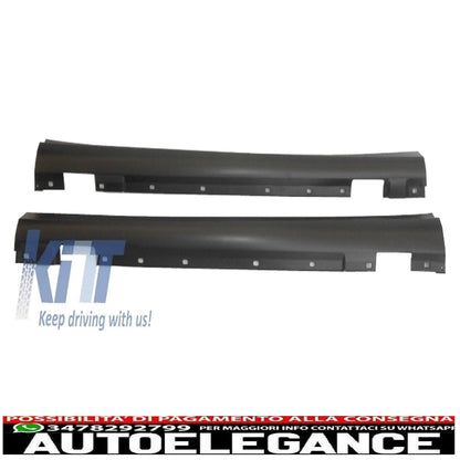 Complete conversion retrofit body kit with lights suitable for mercedes c-class w204 (2007-2014) restyling c63 design 