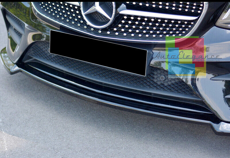 SPLITTER ADATTO PER MERCEDES CLASSE E W213 C238 A238 AMG ABS LOOK NERO LUCIDO