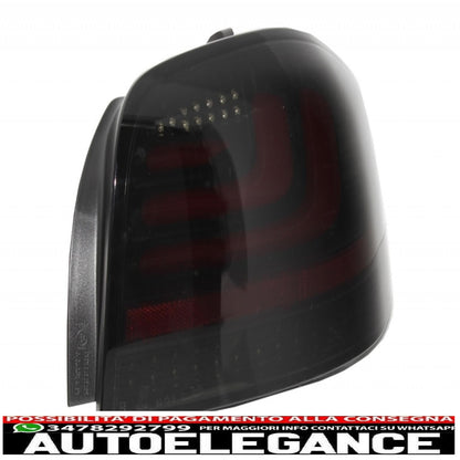 spoiler sul tetto adatto per audi a3 8p hatchback (2003-2008) con luci posteriori full led barra luminosa luci di svolta sequenziali dinamiche rs look 3 porte