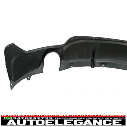 Rear Bumper Diffuser Suitable For BMW F32 F33 F36 (2013-) Coupe Cabrio 4 Series M Performance Design Double Single Outlet Piano Black