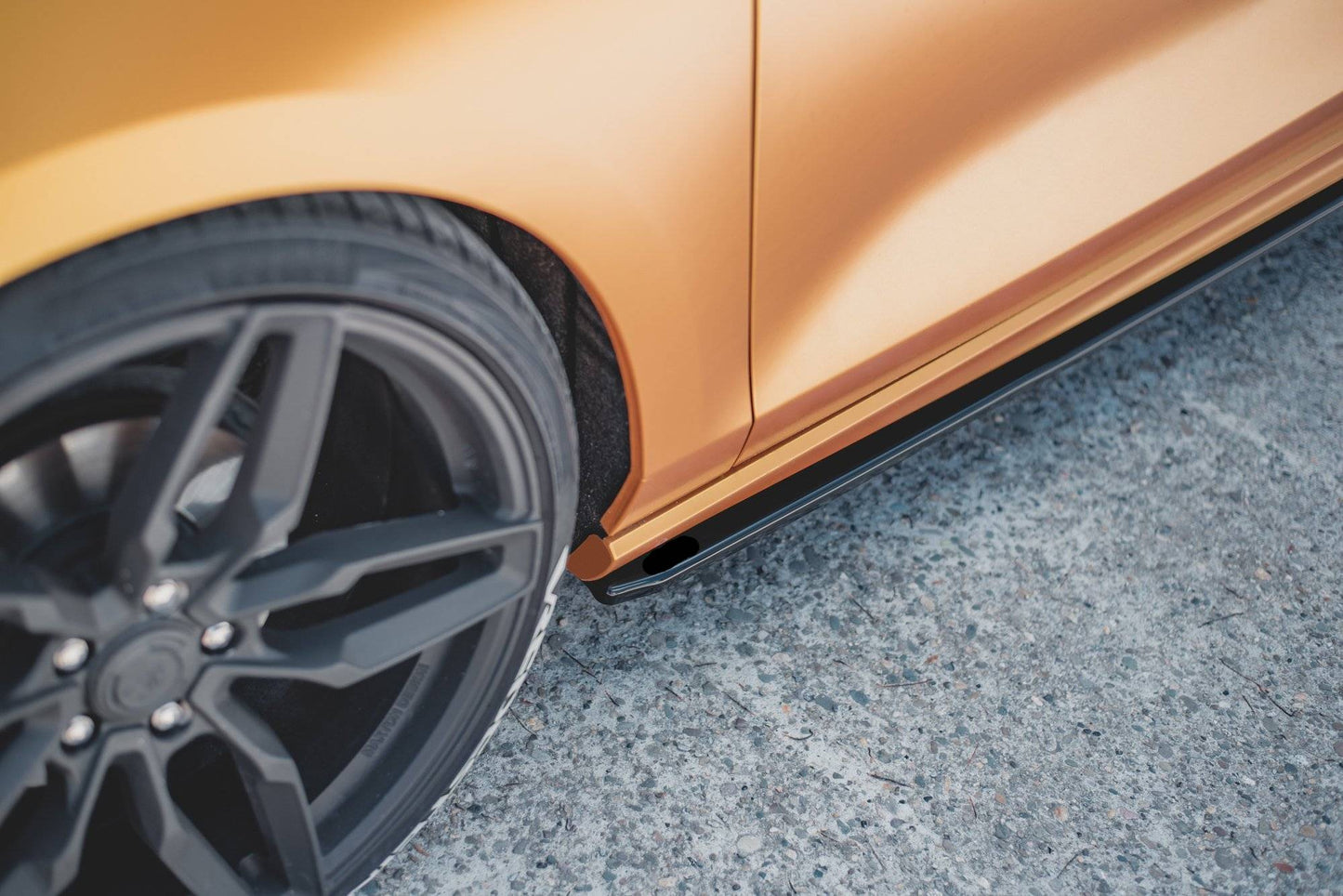 UNDER SKIRTS SUITABLE FOR FORD FOCUS MK4 2019+ GLOSSY BLACK SPORTY LOOK 