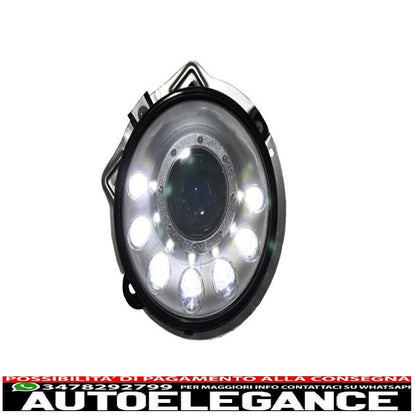 adatto per mercedes w463 classe g 1989-2012 fari led neri bi-xeno look m-design cromati AUTOELEGANCERICAMBI