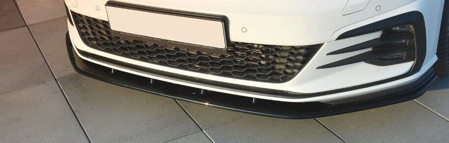 SPLITTER ADATTO PER VW GOLF 7.5 GTI GTD RLINE 2017-2019 LOOK NERO LUCIDO V1
