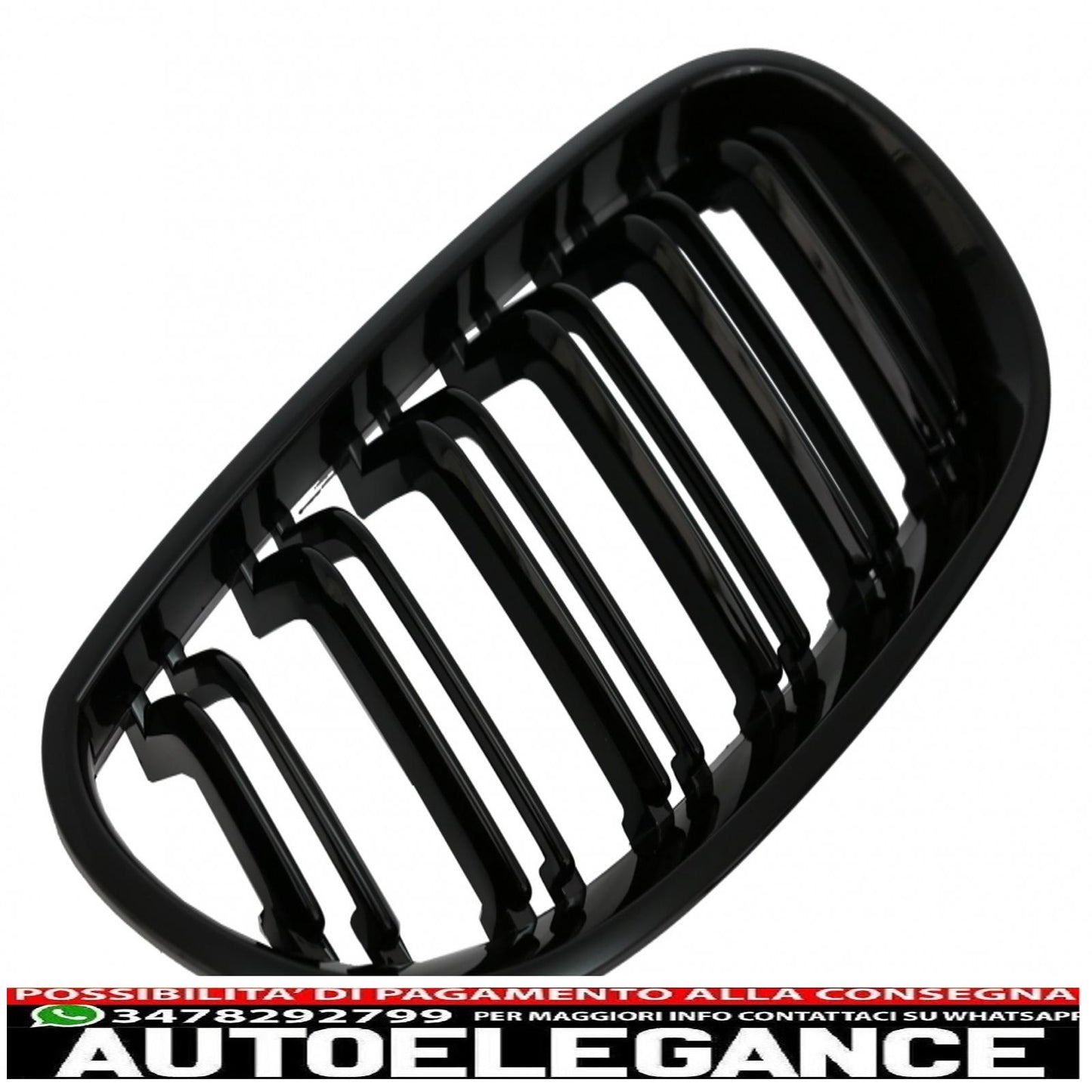 paraurti anteriore con griglie a rene centrale adatto per bmw serie 5 e60 berlina e61 touring (2003-2010) design m4