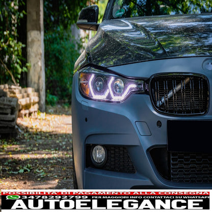 front bumper suitable for bmw 3 series f30 f31 (2011-2019) m-technik design without fog lights
