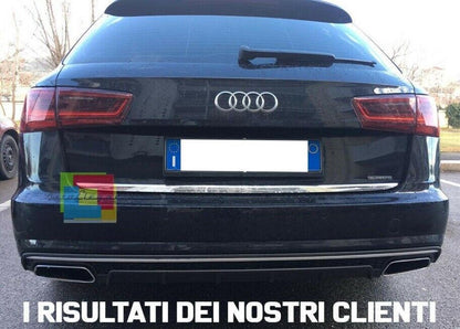 REAR BUMPER UNDER S6 DIFFUSER FOR AUDI A6 4G C7 2015-2018 LIFT ABS