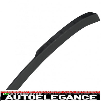 trunk spoiler suitable for audi q8 suv (2018-up) sport design piano black