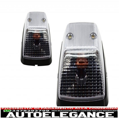 aggiungi strisce modanature porte con decalcomanie laterali adesivo in vinile nero opaco e luci di svolta adatte per mercedes classe g w463 (1989-2015) AUTOELEGANCERICAMBI