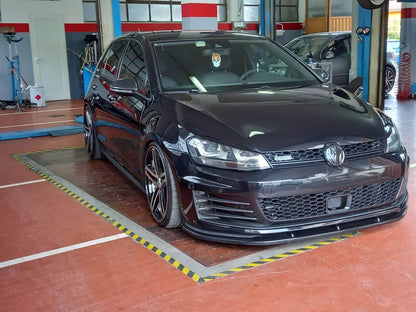 SPLITTER SUITABLE FOR VW GOLF 7 GTI 2012-2016 MAX GLOSSY BLACK SPORTY LOOK
