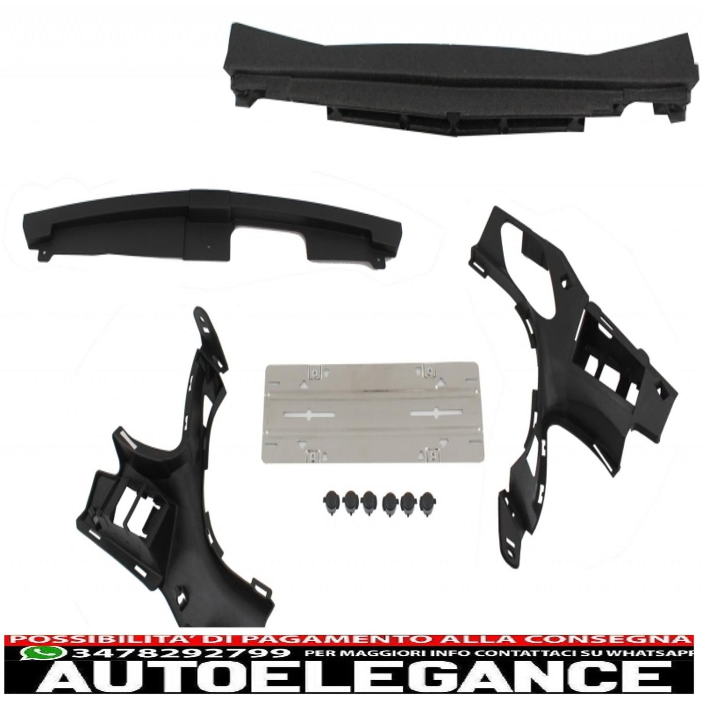 paraurti anteriore con spoiler posteriore sul tetto adatto per mercedes glc x253 suv (2015-2019) glc 63 design