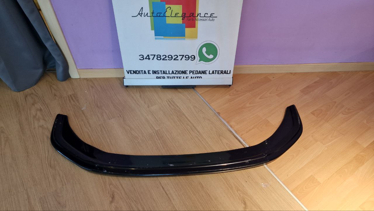 SPLITTER ADATTO PER VW POLO AW1 GTI GTD RLINE LOOK NERO LUCIDO DESIGN SPORTIVO