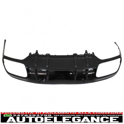Diffusore mantovana per paraurti posteriore adatto per mercedes classe c c205 a205 coupe cabriolet (2014-2019) restyling c63s design tutto nero