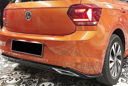VW POLO AW1 2017+ DIFFUSORE POSTERIORE SOTTO PARAURTI ABS  LOOK RLINE R