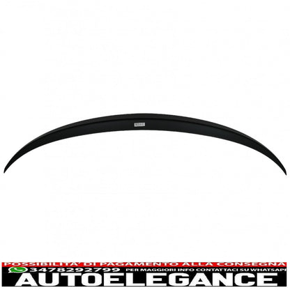 Rear Bumper with Trunk Spoiler and Dual Carbon Fiber Exhaust Tips Fit for BMW 5 Series F10 (2011-2017) M5 Design