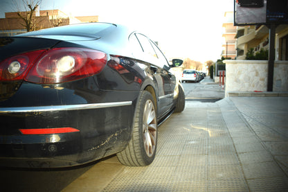 SOTTO MINIGONNE ADATTE PER VW PASSAT CC LOOK NERO LUCIDE DESIGN SPORTIVO