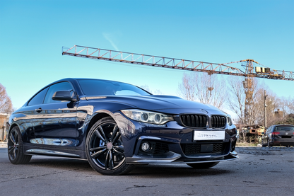 SOTTOMINIGONNE ADATTE PER BMW SERIE 4 F32 F33 F36 LOOK NERO LUCIDO DESIGN MSPORT