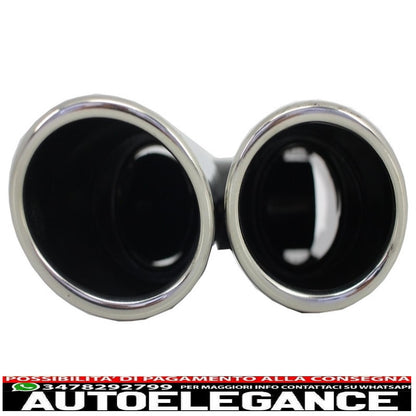 Diffusore d'aria per mantovana paraurti posteriore con terminali di scarico adatti per audi a6 4g (2012-2015) design s6