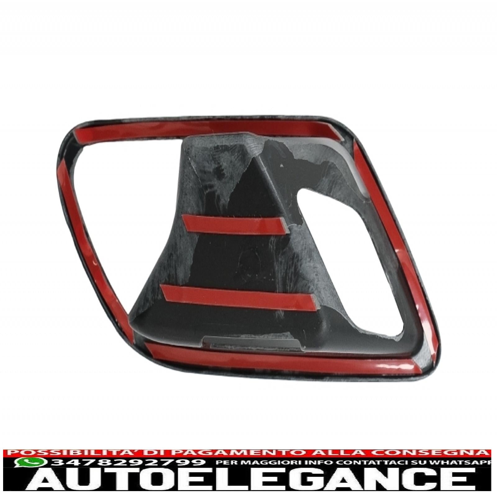 copertura interna del pulsante dell'interruttore del vetro del finestrino dell'auto con coperchio della porta, ciotola della maniglia e console, cruscotto e cornice del faro dell'auto, adatto per Mercedes A W177 V177 (2018+), pellicola in carbonio. AUTOELEGANCERICAMBI