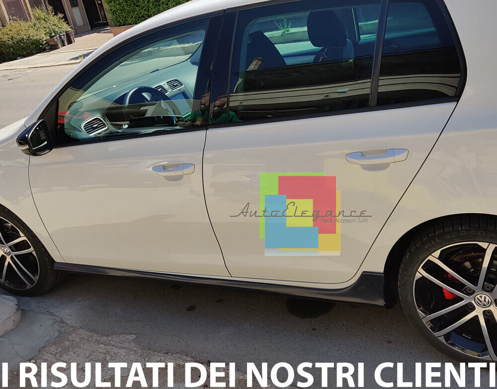 VW GOLF 6 VI 2008-2012 5 DOOR SPOILER SIDE SKIRTS UNDER DOOR GTI - ABS