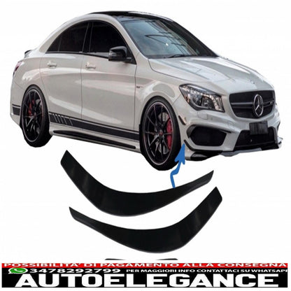 Bumper Splitter Fins Aero Side Vent Canards Fit For Mercedes Cla W117 C117 X117 (2013-2016) Cla45 Design