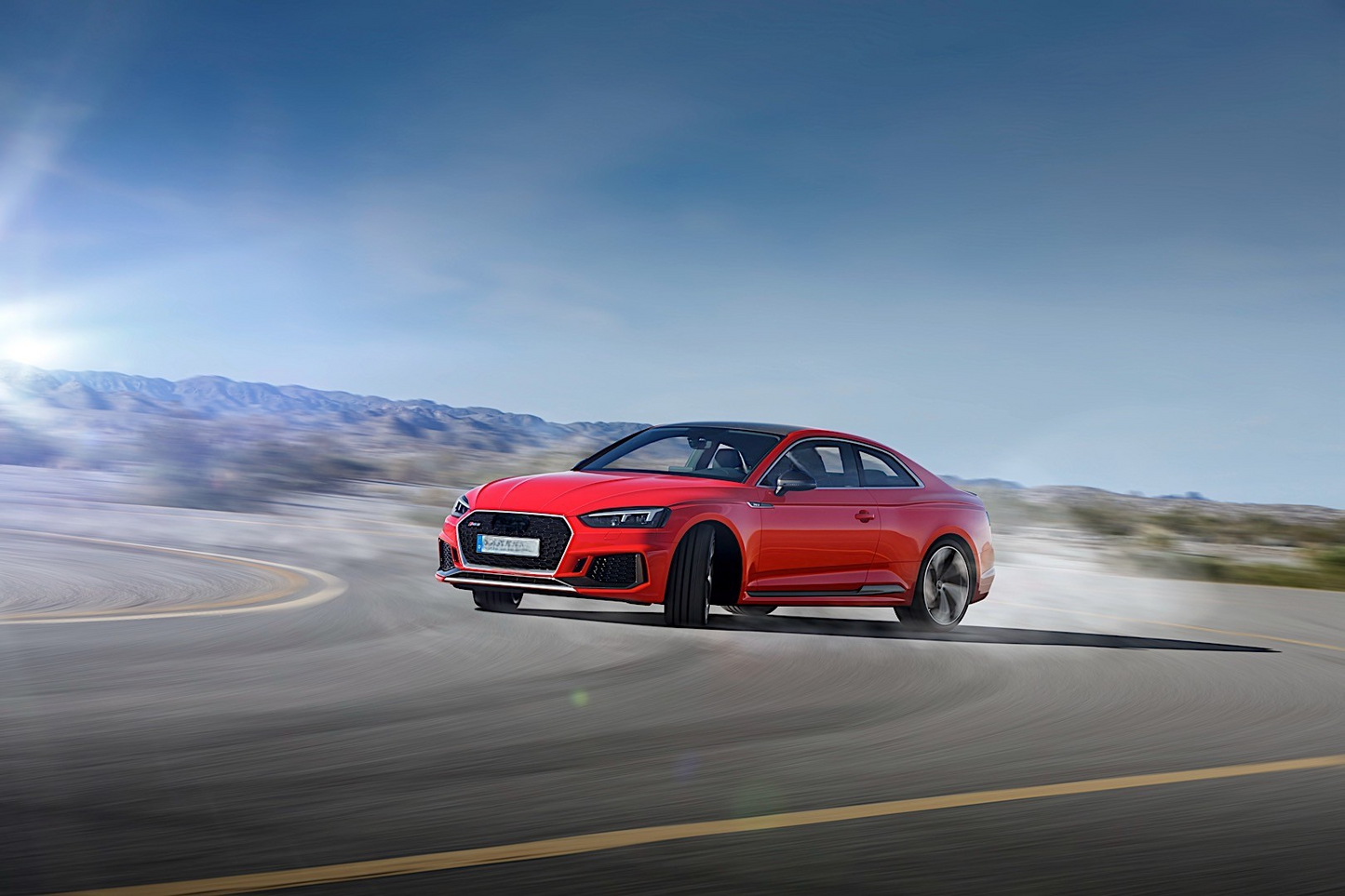GRIGLIA ADATTA PER AUDI A5 F5 2016+ CALANDRA LOOK RS5 NIDO D'APE BORDO SATINATO