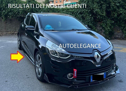 MINIGONNE LATERALI  RENAULT CLIO 4 IV 2012+ NERO LUCIDO 0476