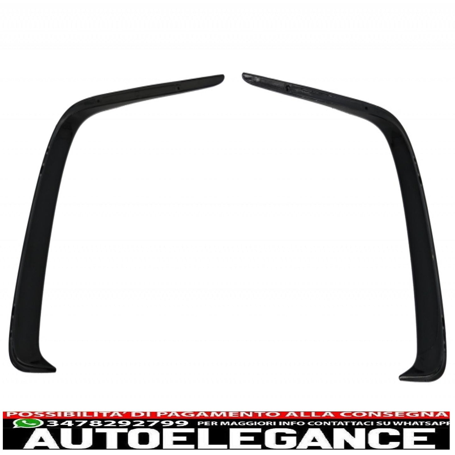 Diffusore posteriore con mantovana adatto per Mercedes W176 classe A (2012-2018) con spoiler sul coperchio del bagagliaio e splitter per paraurti posteriore, alette, design A45, restyling, nero pianoforte.