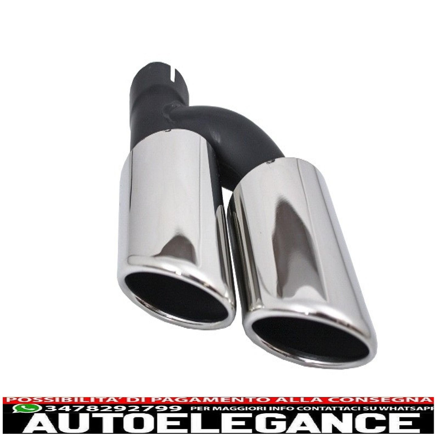Diffusore d'aria con mantovana per paraurti posteriore adatto per audi a4 b8 facelift limousine/avant (2012-2015) con terminali di scarico terminali di scarico solo design s-line paraurti standard