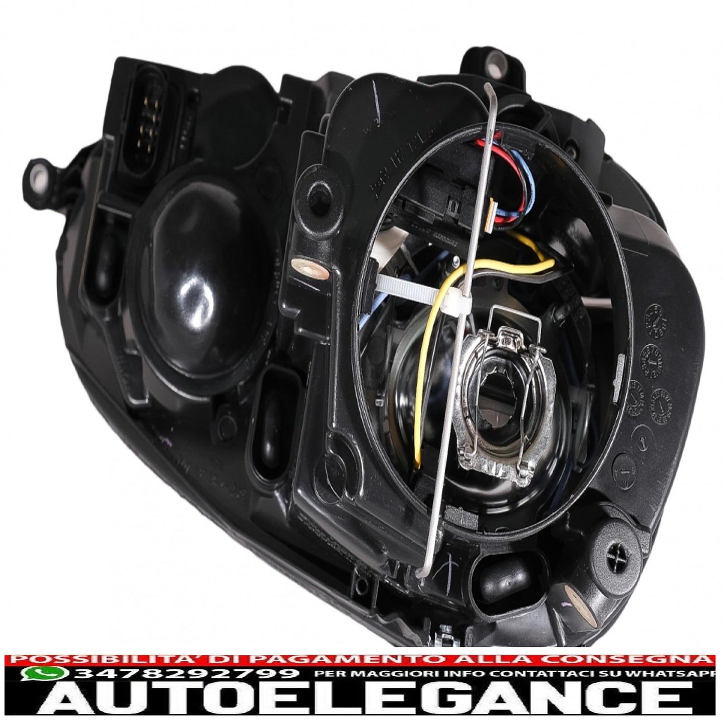angel eye headlights dual halo rims suitable for vw golf 5 v (2003-2007) left or right hand drive black 