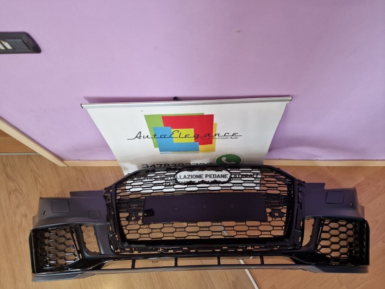 ✨PARAURTI ANTERIORE ADATTO PER AUDI A3 8V 2017-2020 HATCHBACK LOOK RS3✨