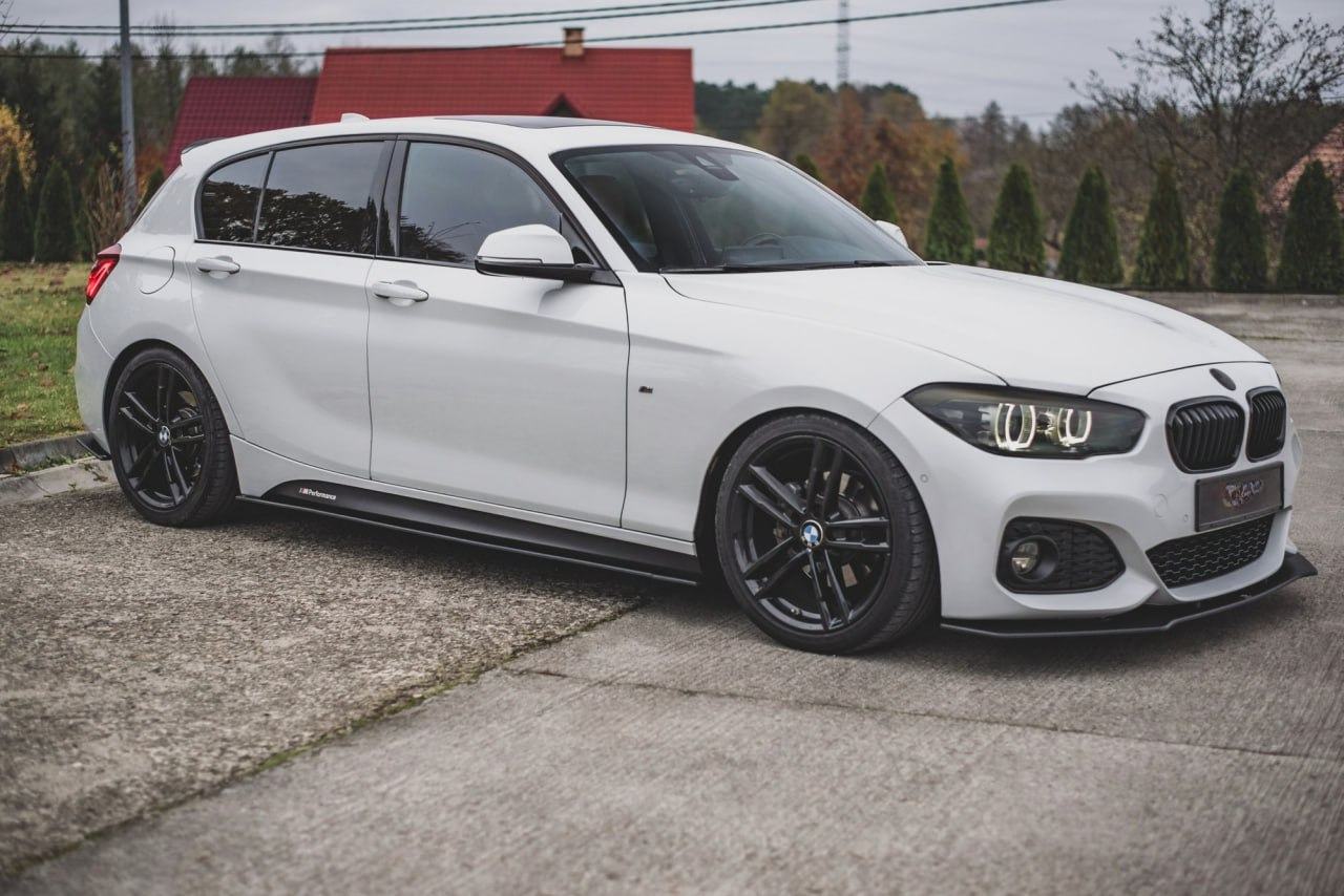 SOTTO MINIGONNE ADATTE PER BMW SERIE 1 F20 2011-2019 LOOK M NERO LUCIDO