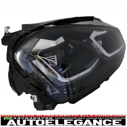 front bumper with led headlights dynamic sequential cornering lights and chrome inserts on the grille suitable for vw golf vii 7 5g (2013-2017) gti look 