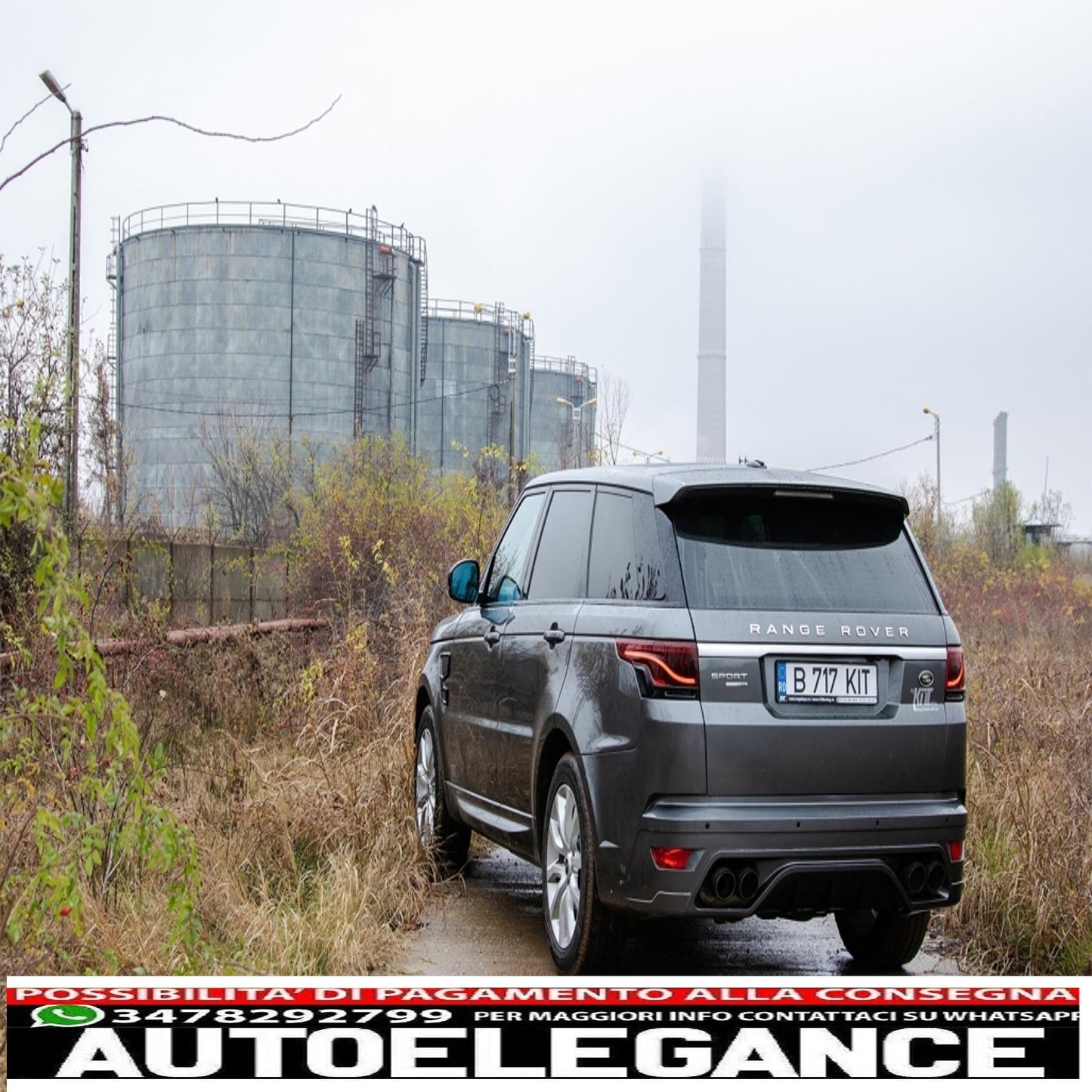 terminali di scarico in fibra di carbonio adatti per land rover range rover e suv finitura opaca ingresso 8 cm