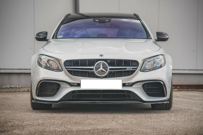 SPLITTER SUITABLE FOR MERCEDES E-CLASS W213 AMG E63 2016-2020 GLOSSY BLACK LOOK