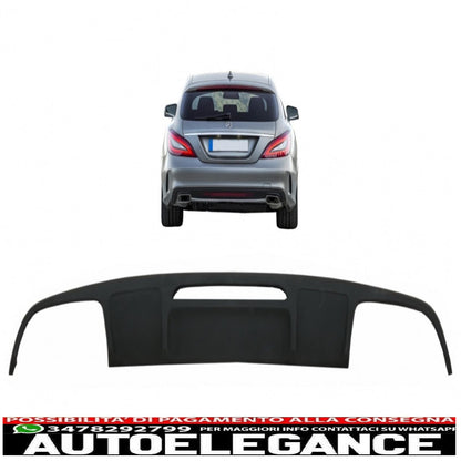 diffusore paraurti posteriore adatto per mercedes cls berlina w218 (2012-2017) solo per paraurti standard