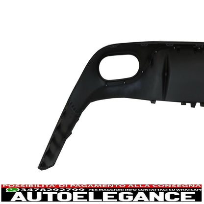 Diffuser for Mercedes E C238 A238 Sport Line 16-19 E53 Look Exhaust Silver - show original titleOriginal textDiffusor für Mercedes E C238 A238 Sport Line 16-19 E53 Look Auspuff Silber