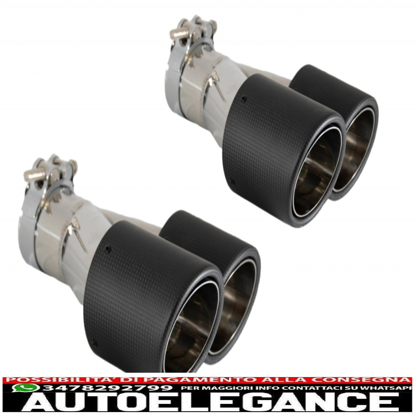 spoiler anteriore con diffusore posteriore uscita singola/doppia in carbonio e terminali di scarico in fibra di carbonio opaca adatto per BMW Serie 3 F30 F31 (2011-up) limousine Touring M Performance Design